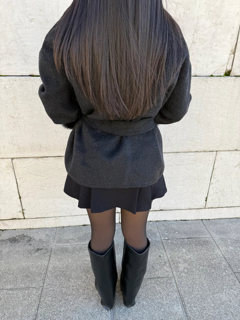 Aurora | Luksusowy i elegancki wełniany płaszcz damski