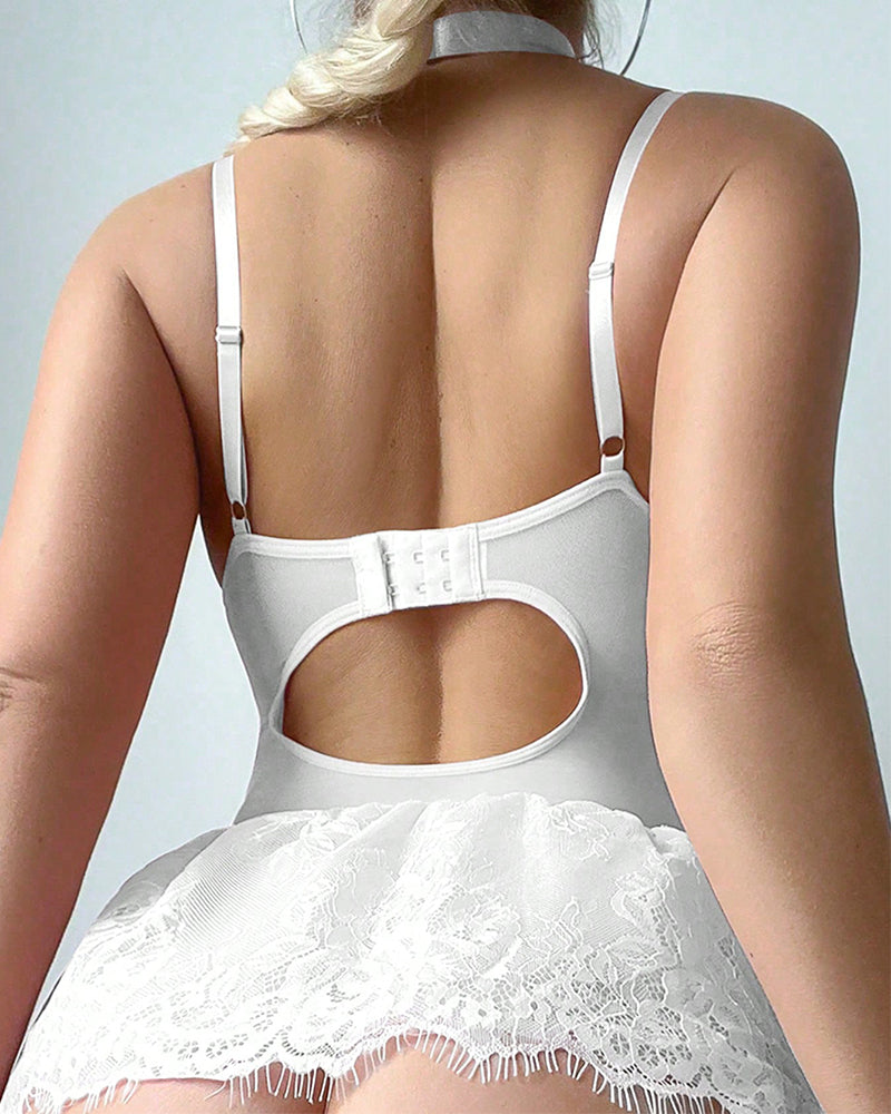 Elara - Romantyczna bielizna obcisła z koronkowymi wykończeniami