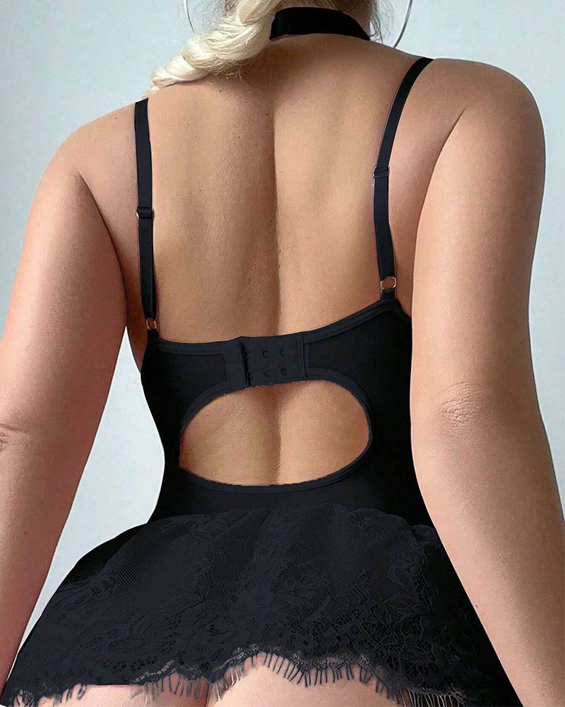 Elara - Romantyczna bielizna obcisła z koronkowymi wykończeniami