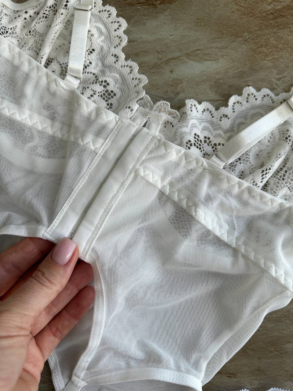 Eulalie - Elegancki komplet bielizny ślubnej