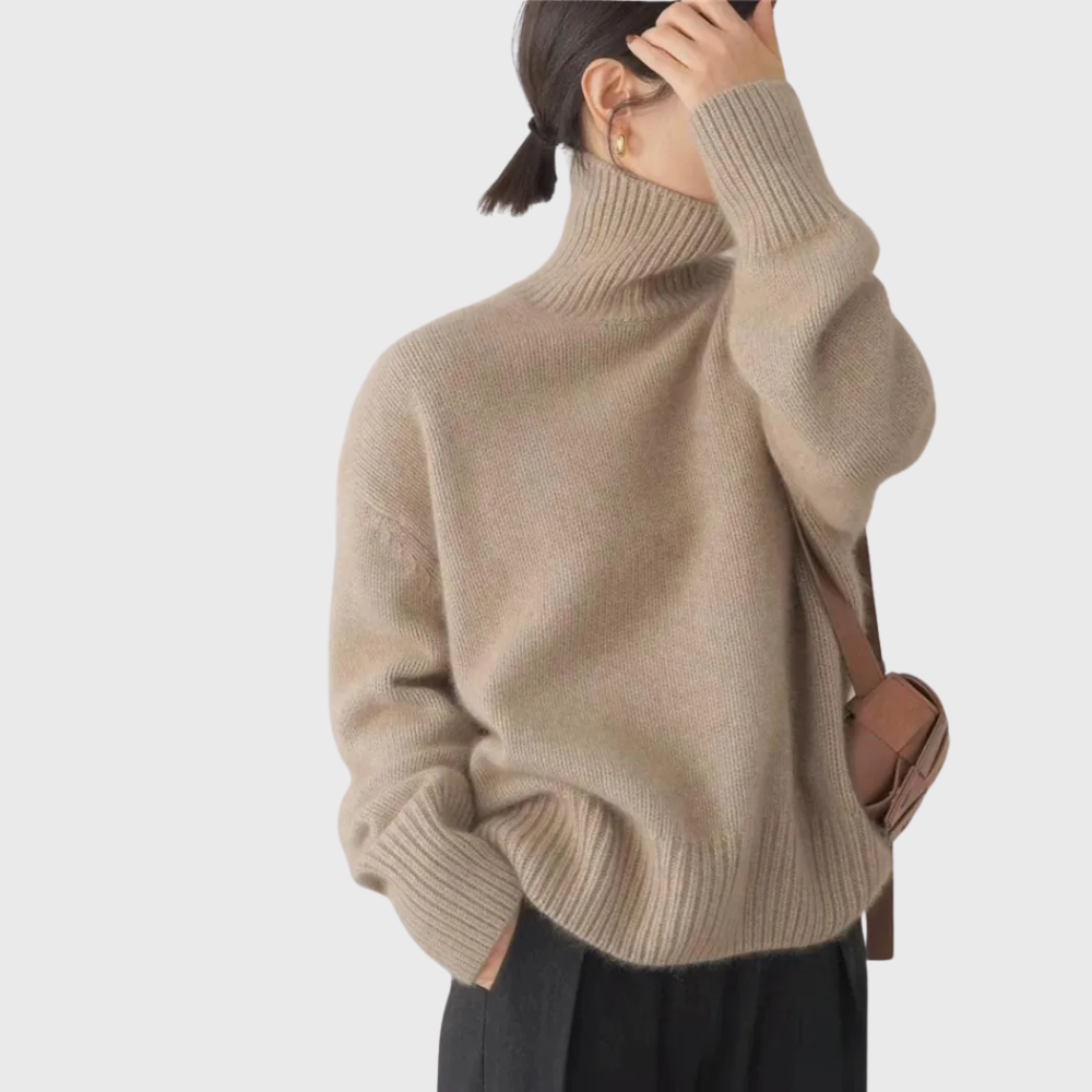 Eleana | Sweter z wysokim kołnierzem