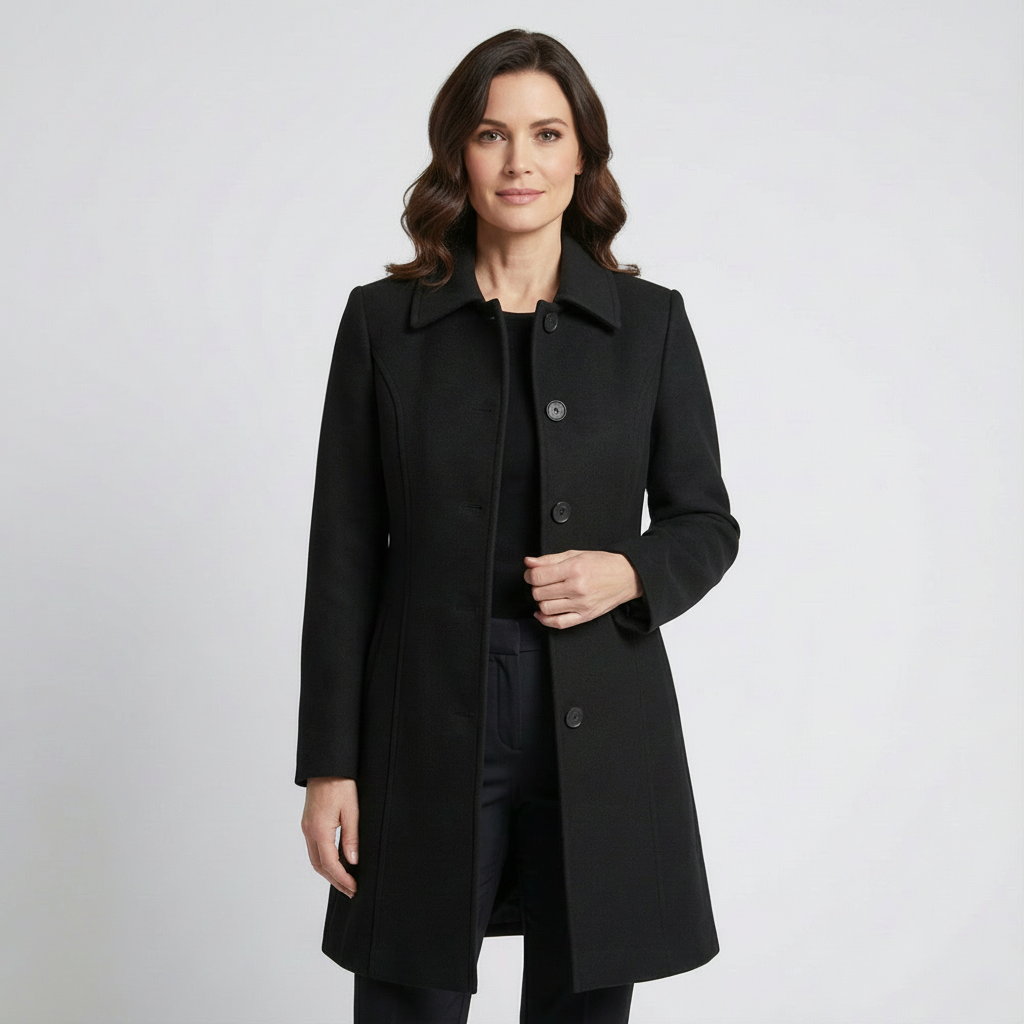 Josephine - Płaszcz zimowy z pojedynczym zapięciem