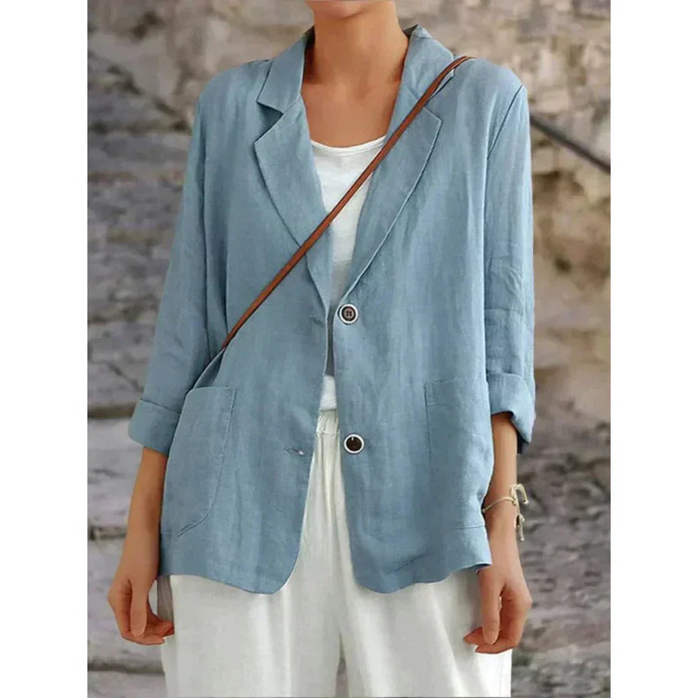 Vanessa | Leichter Blazer mit umgeschlagenen Ärmeln