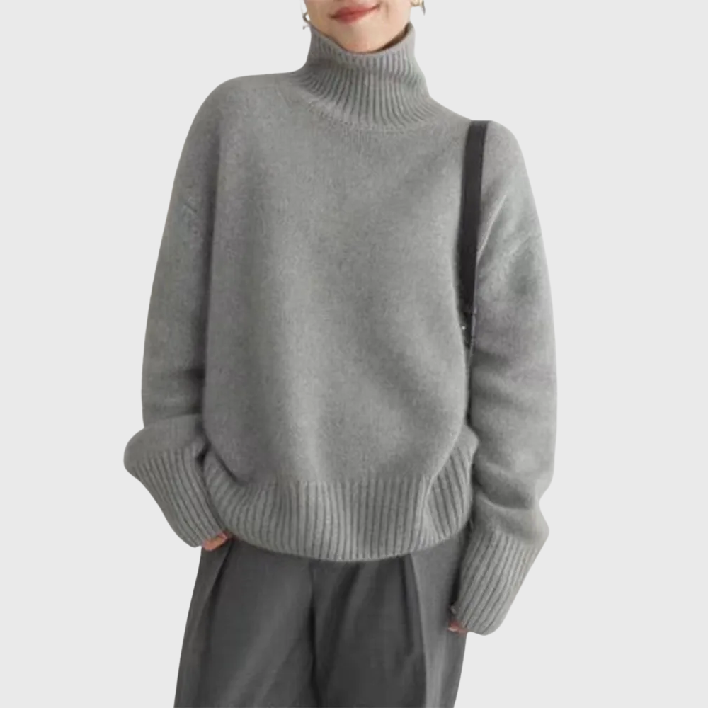 Eleana | Sweter z wysokim kołnierzem