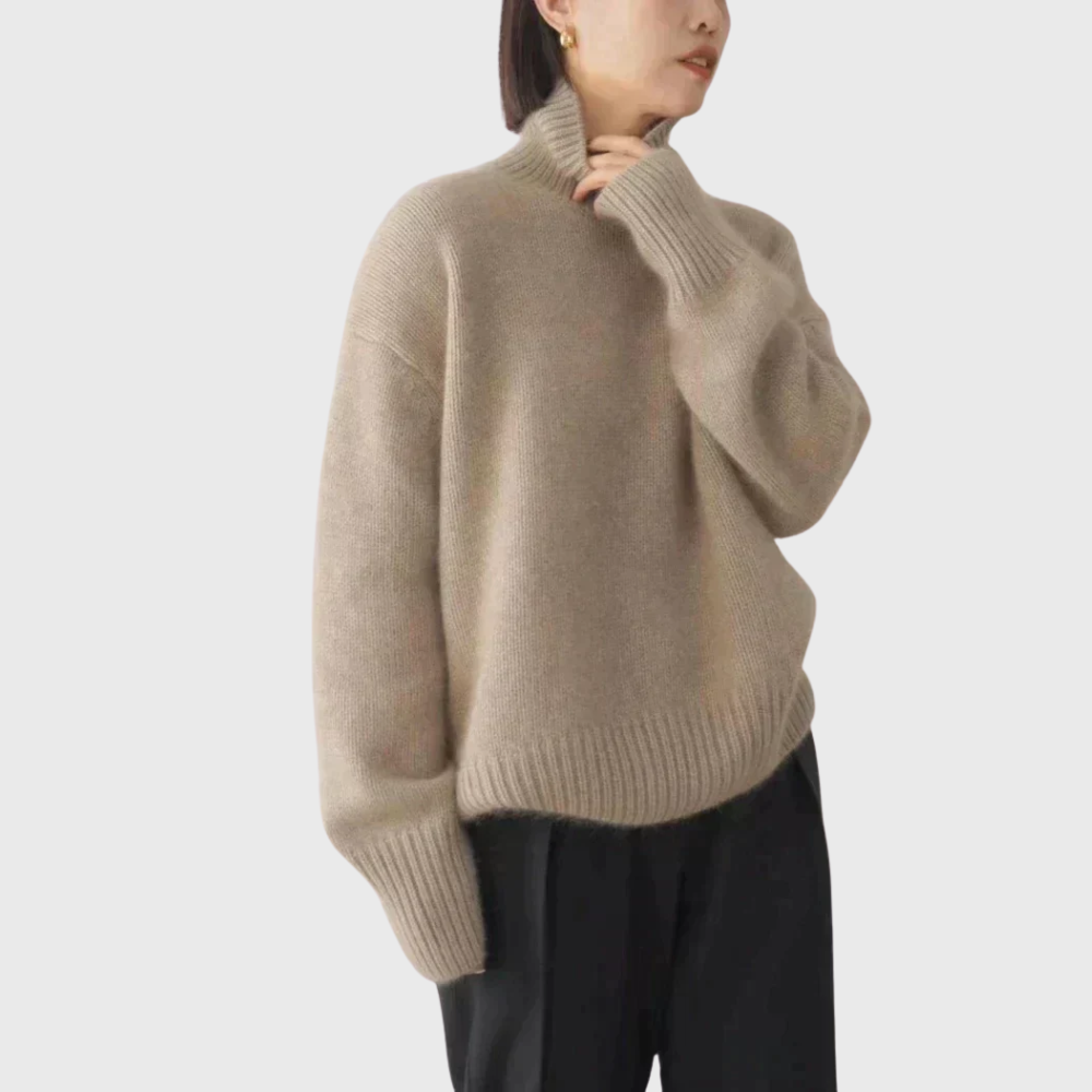 Eleana | Sweter z wysokim kołnierzem