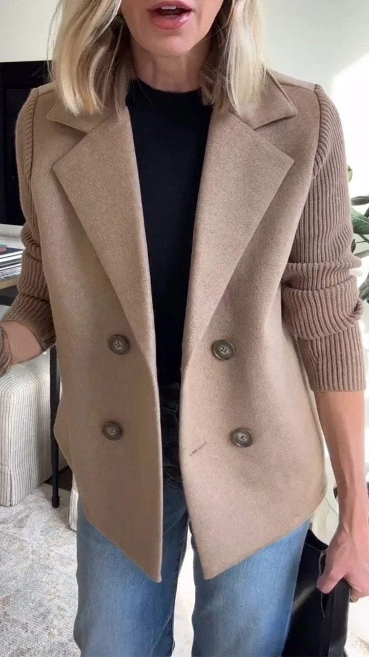 Nita - Eleganter Blazer mit Strickärmeln