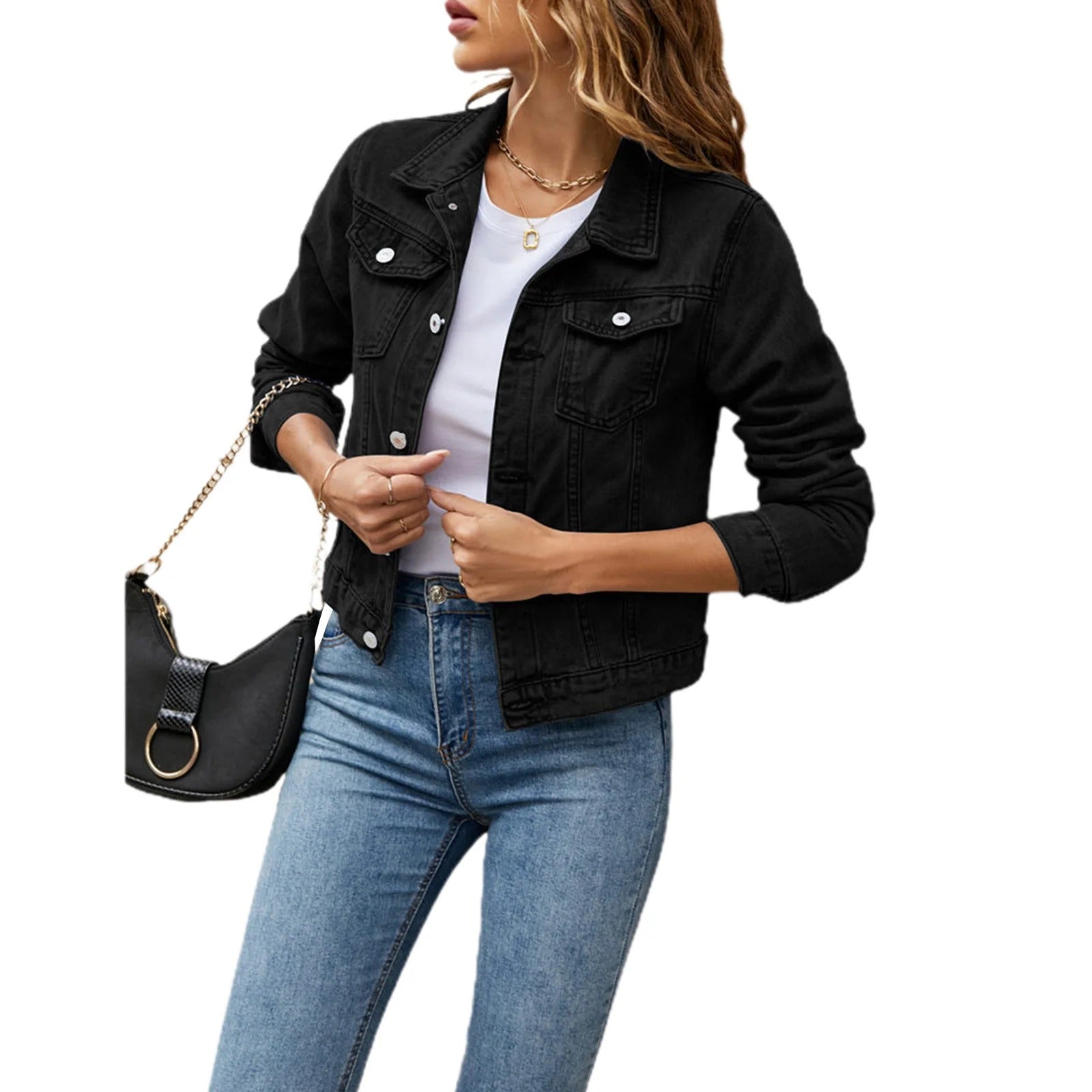 Bryle - Denimjacke mit Knöpfen
