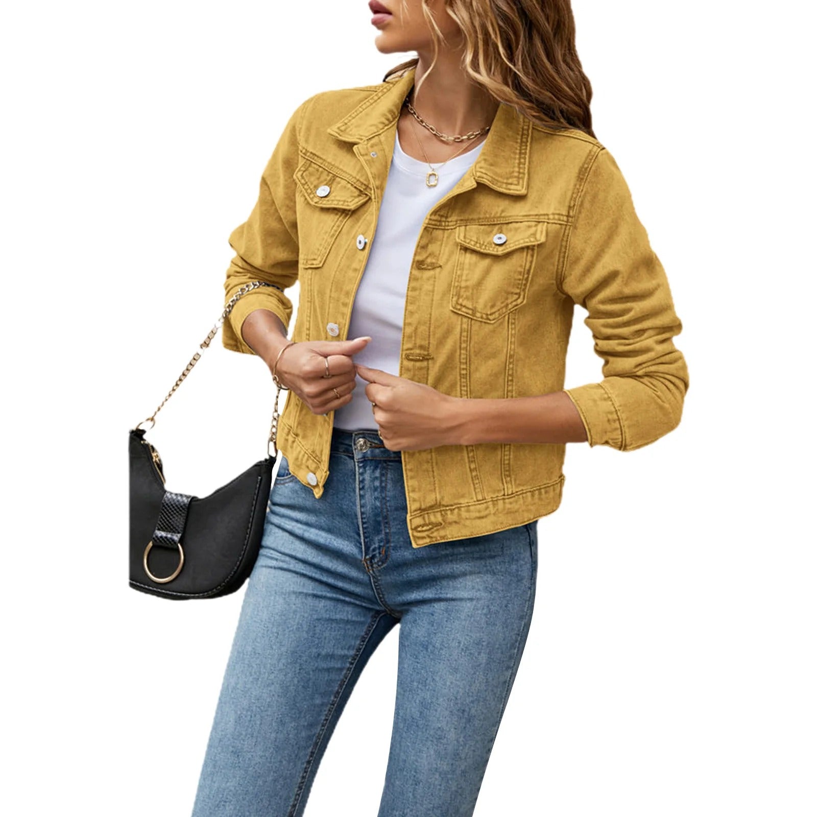 Bryle - Denimjacke mit Knöpfen